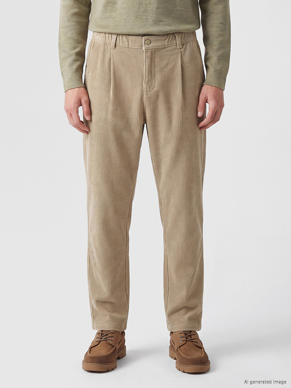 Man Khaki Trousers-1