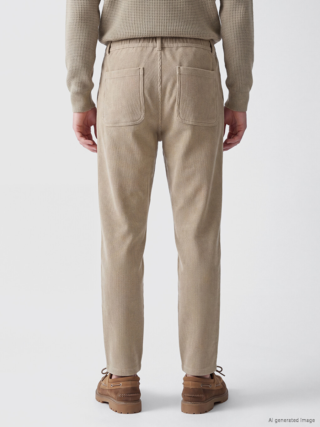 Man Khaki Trousers-3