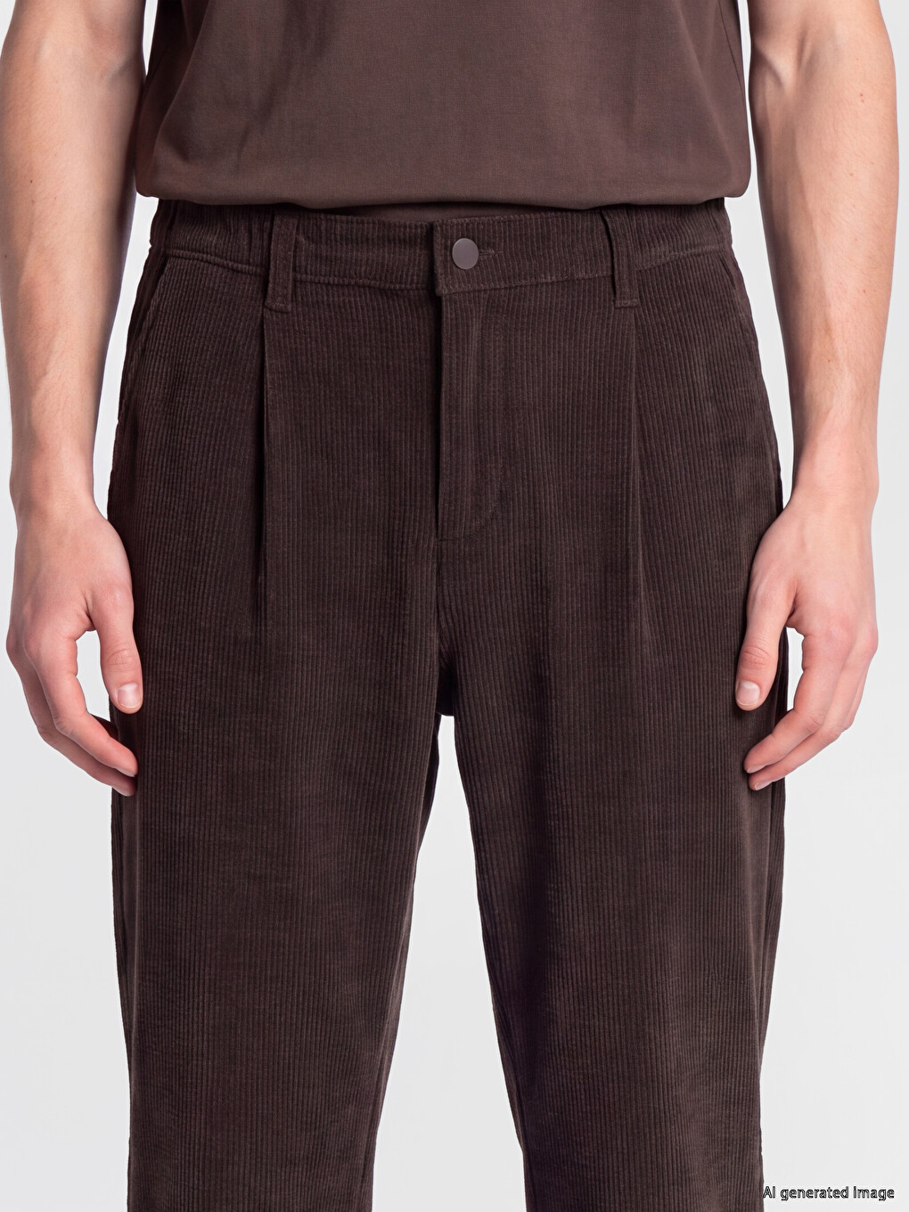Man Brown Trousers-2