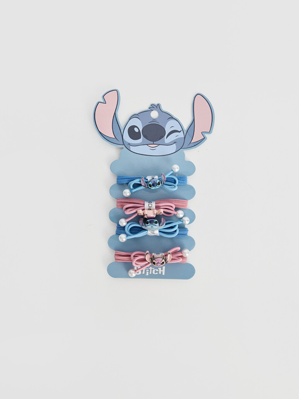 کۆمەڵە تۆقەی قژی چاپکراوی Elastic Lilo And Stitch 4's