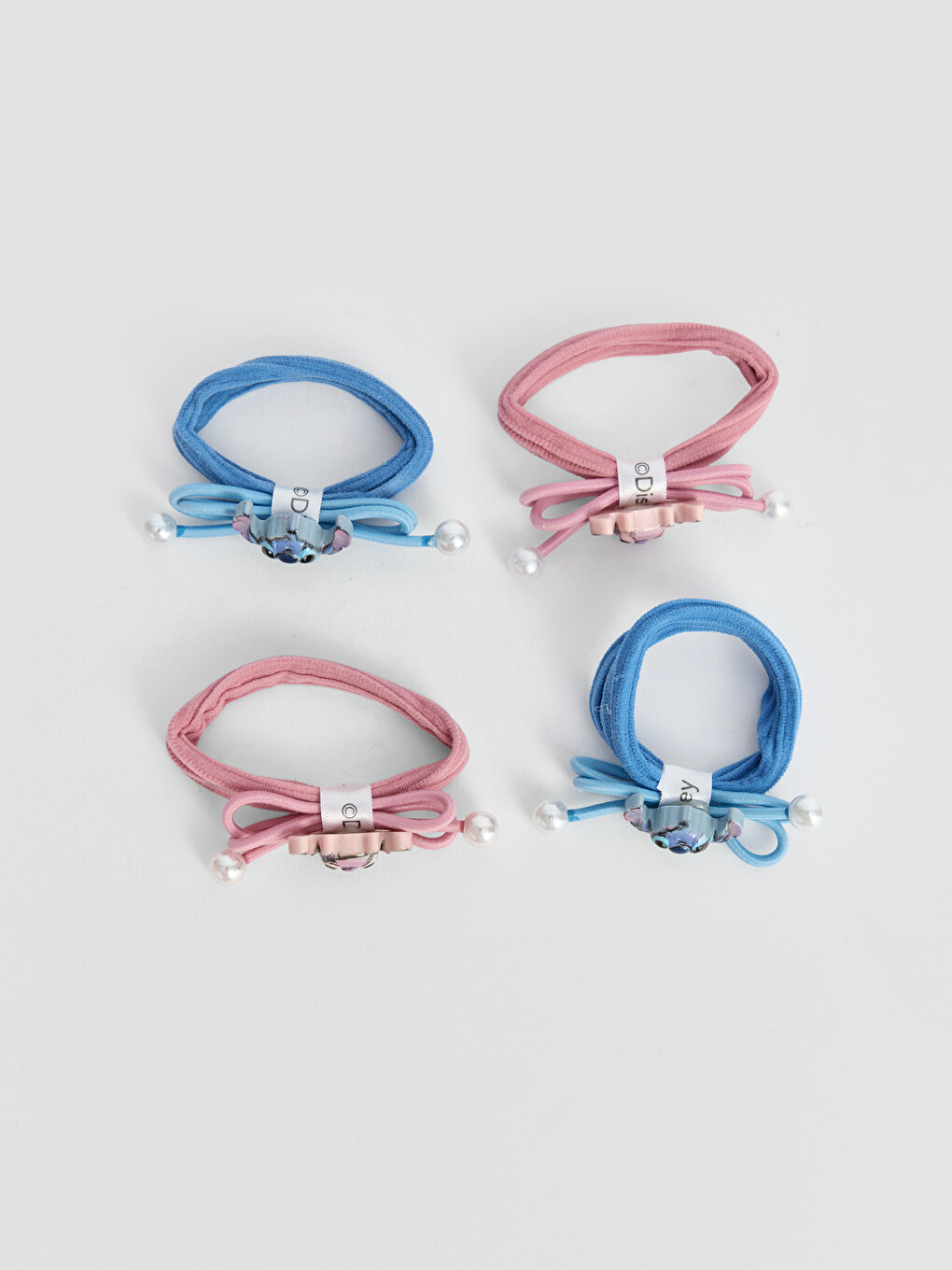 کۆمەڵە تۆقەی قژی چاپکراوی Elastic Lilo And Stitch 4's-2