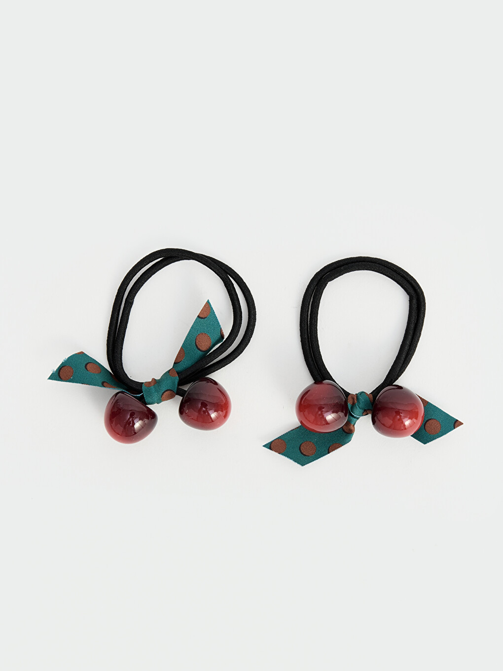 Cherry Figured Hair Clip 2-pack-1
