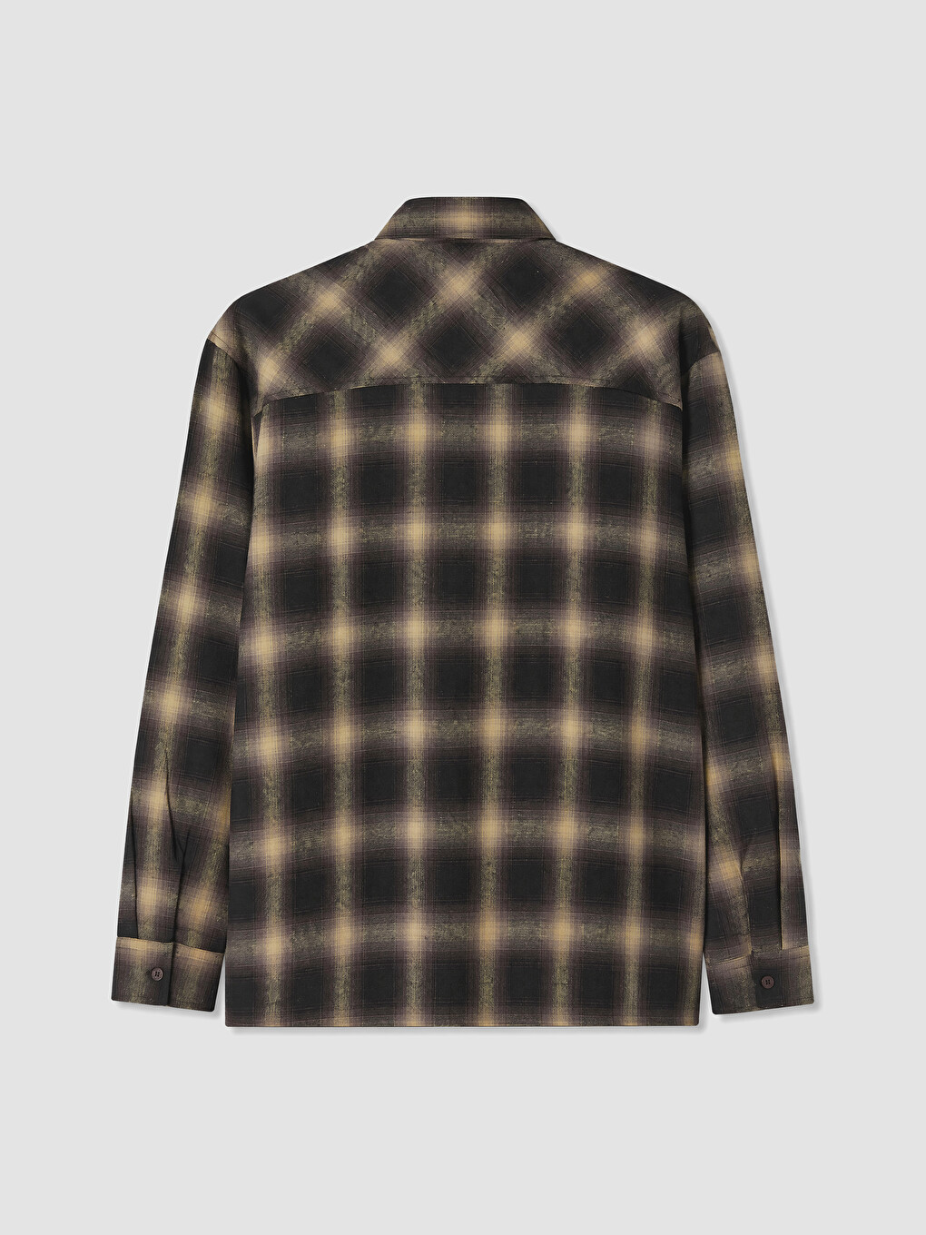 Relax Fit Plaid Flannel Men's Shirt-6