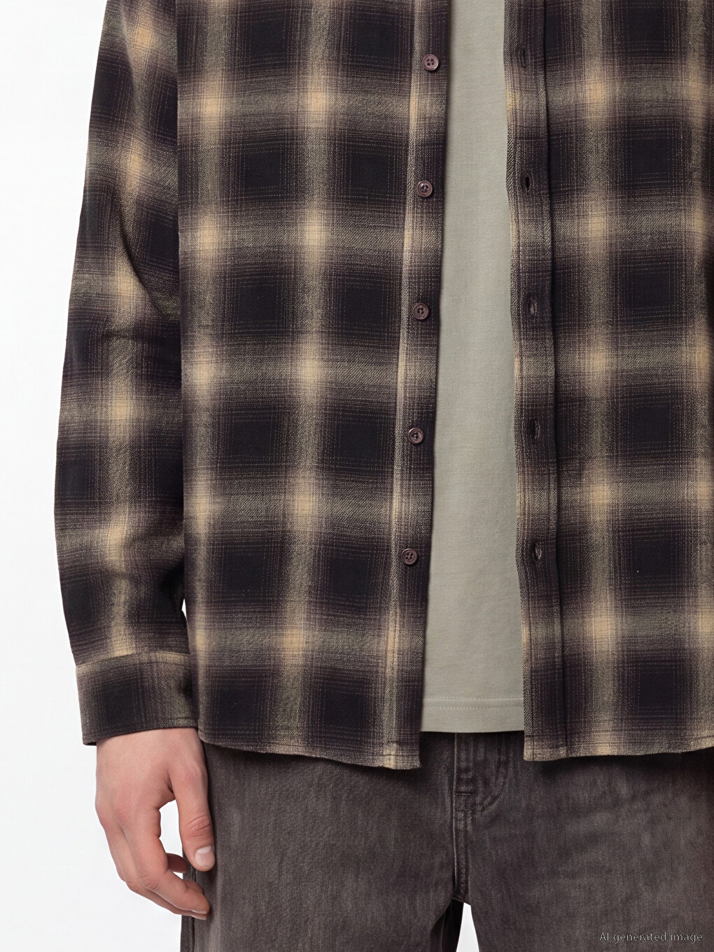 Relax Fit Plaid Flannel Men's Shirt-2