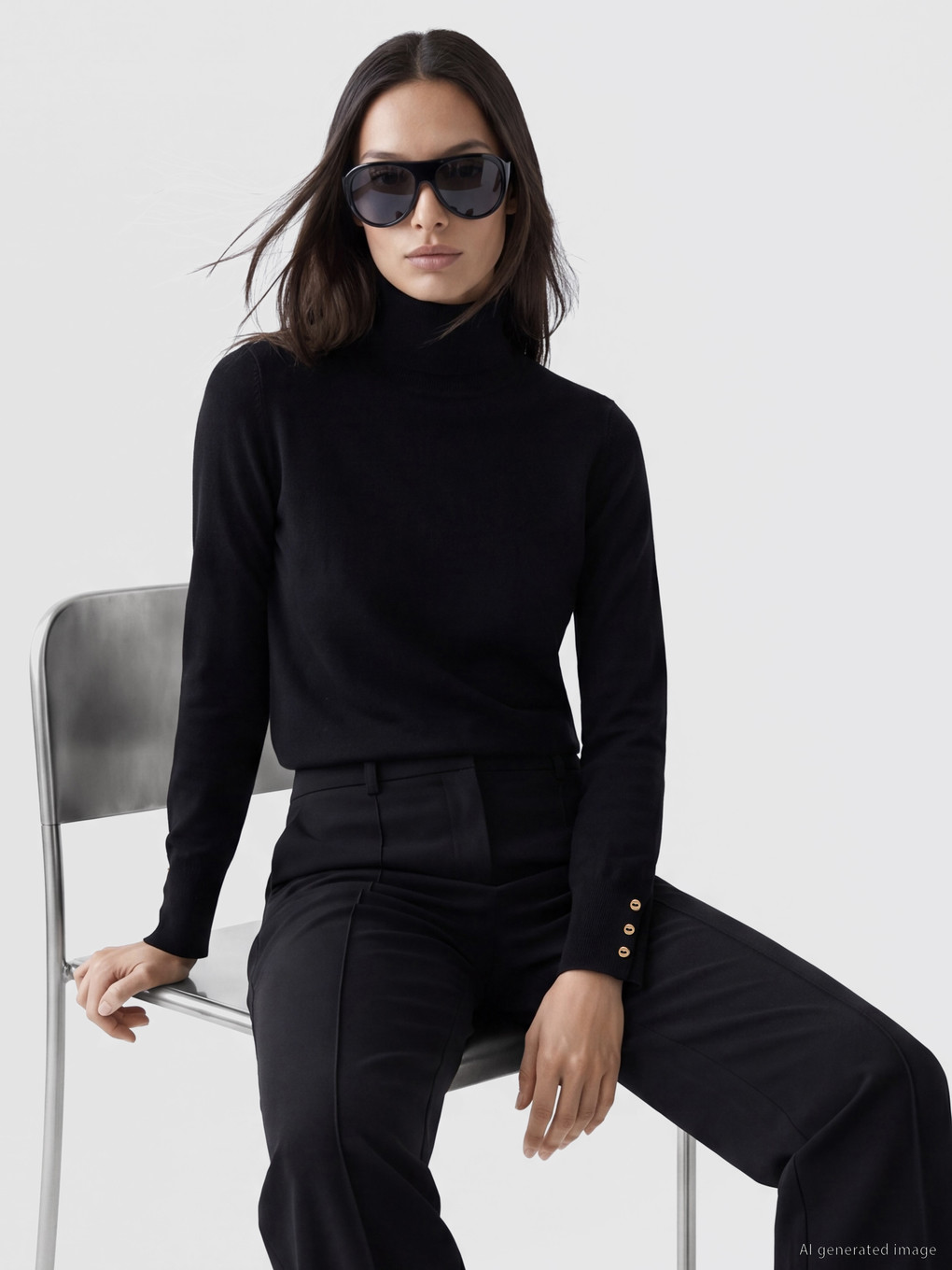 Turtleneck Women's Knitwear Sweater