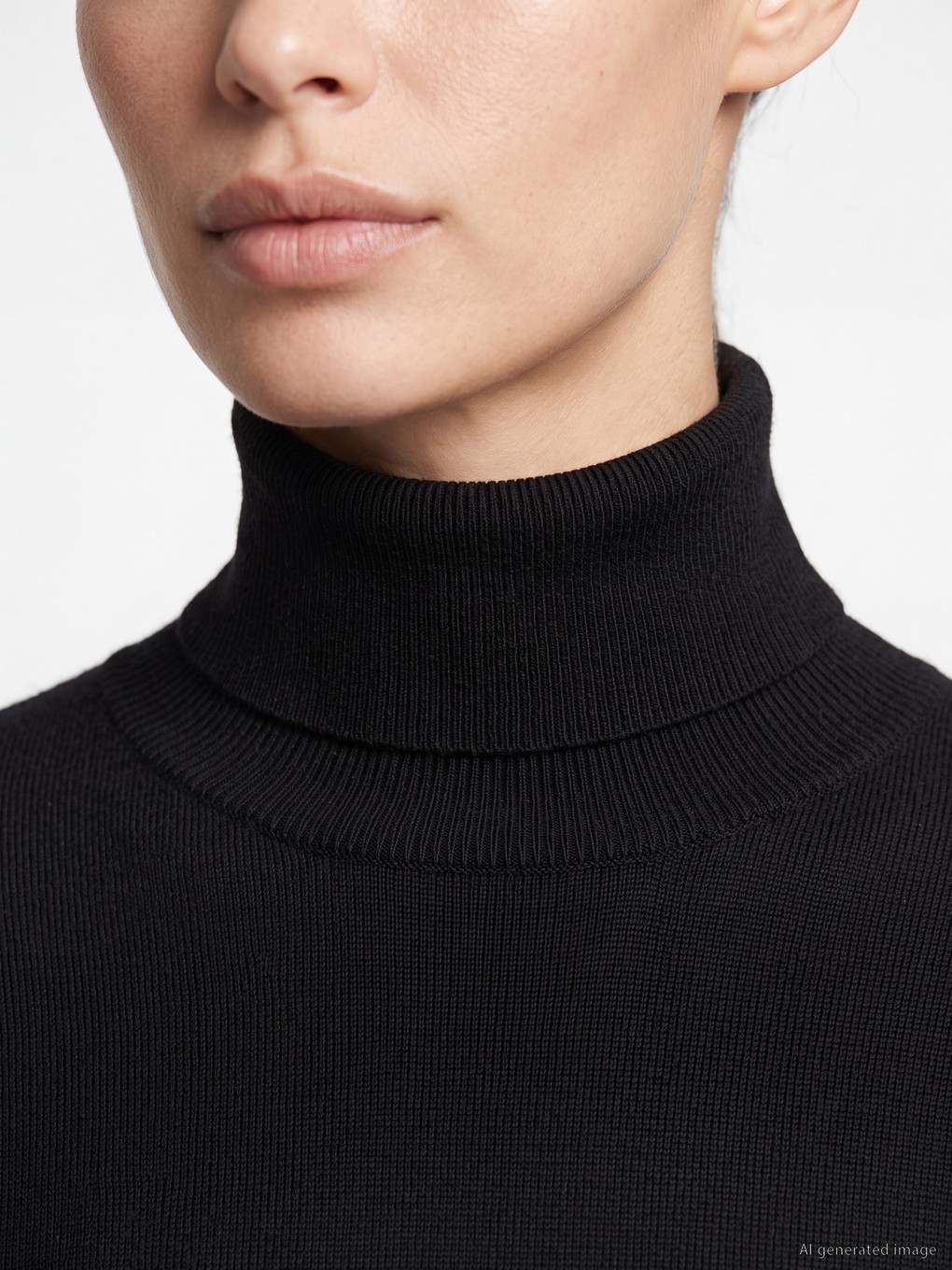 Turtleneck Women's Knitwear Sweater-2
