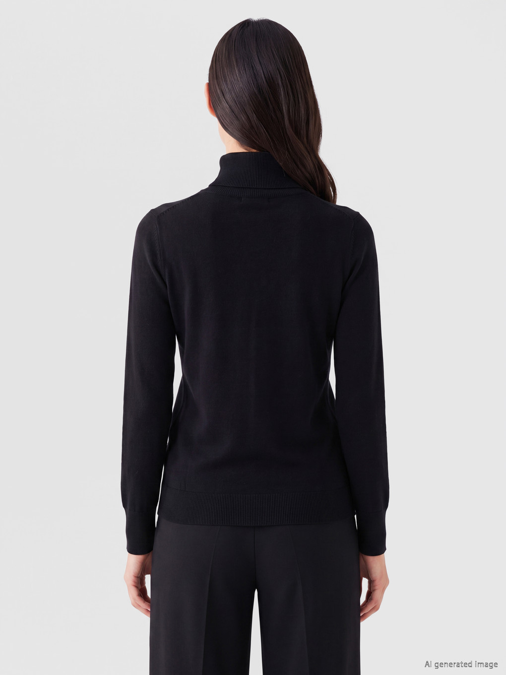 Turtleneck Women's Knitwear Sweater-3