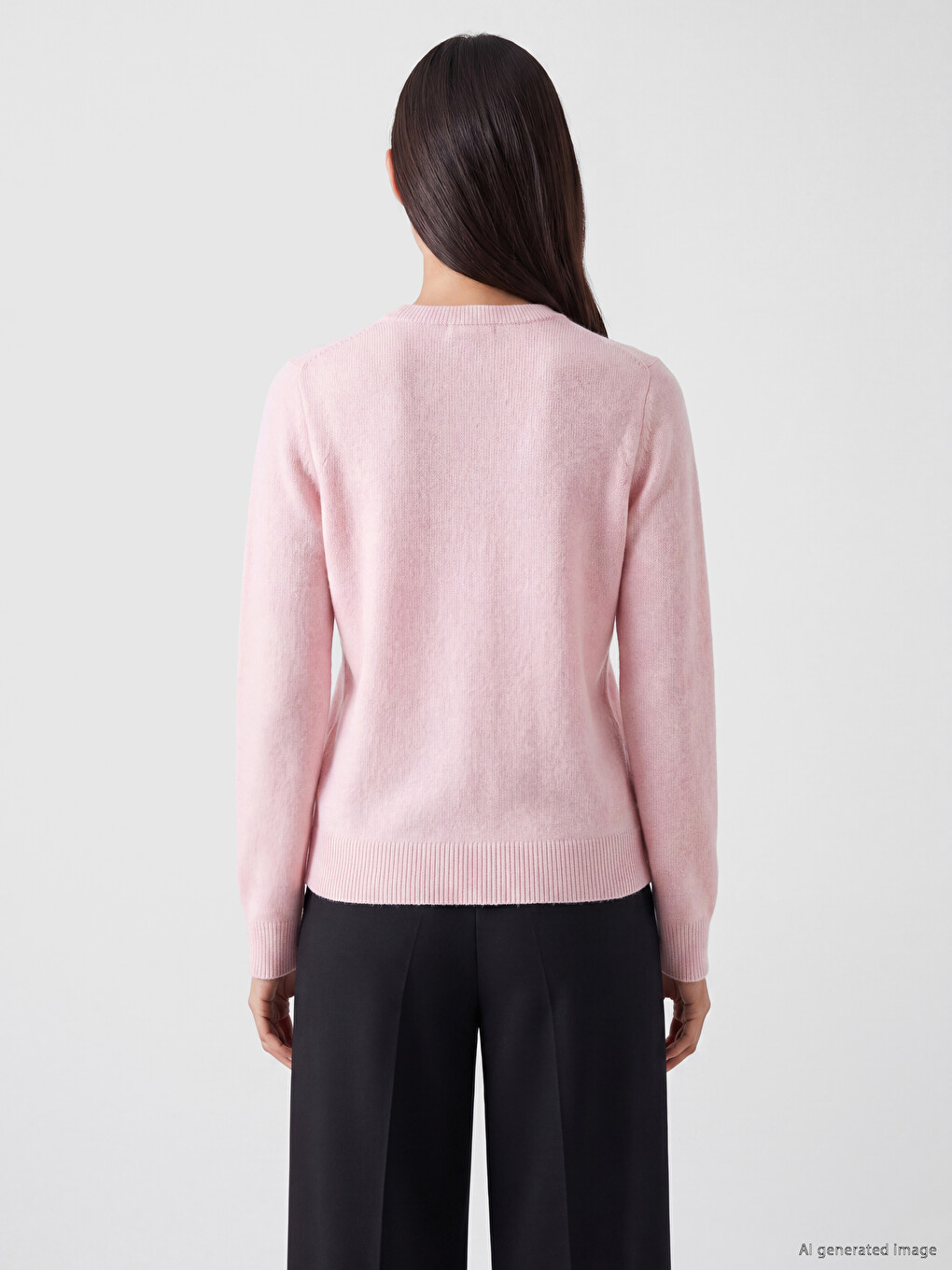 Crew Neck Women's Knitwear Sweater-3
