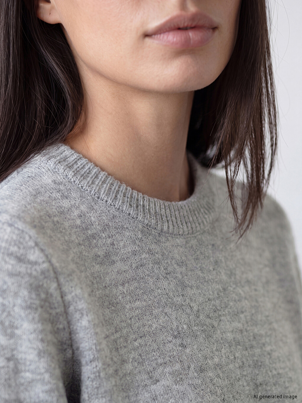 Crew Neck Women's Knitwear Sweater-2