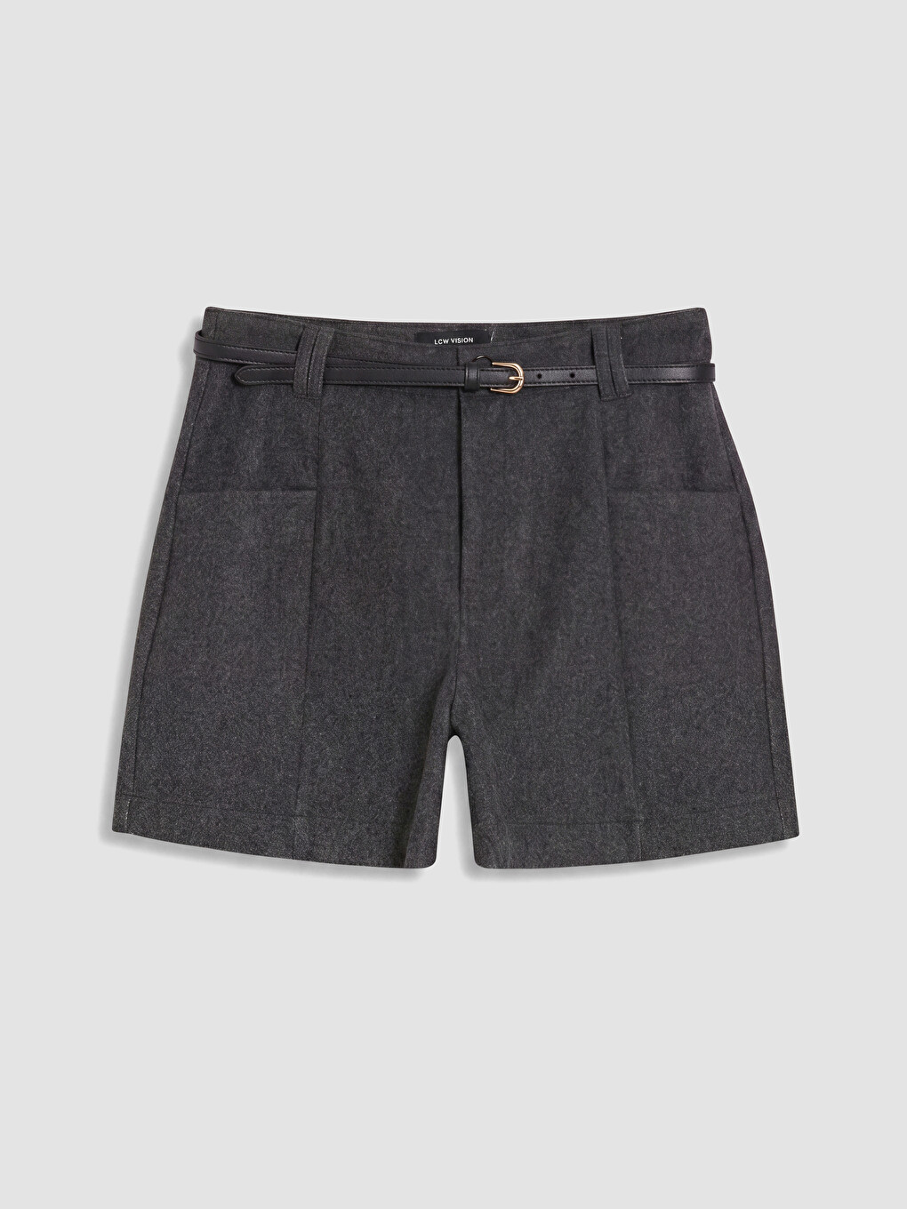 Woman Anthracite Shorts-4