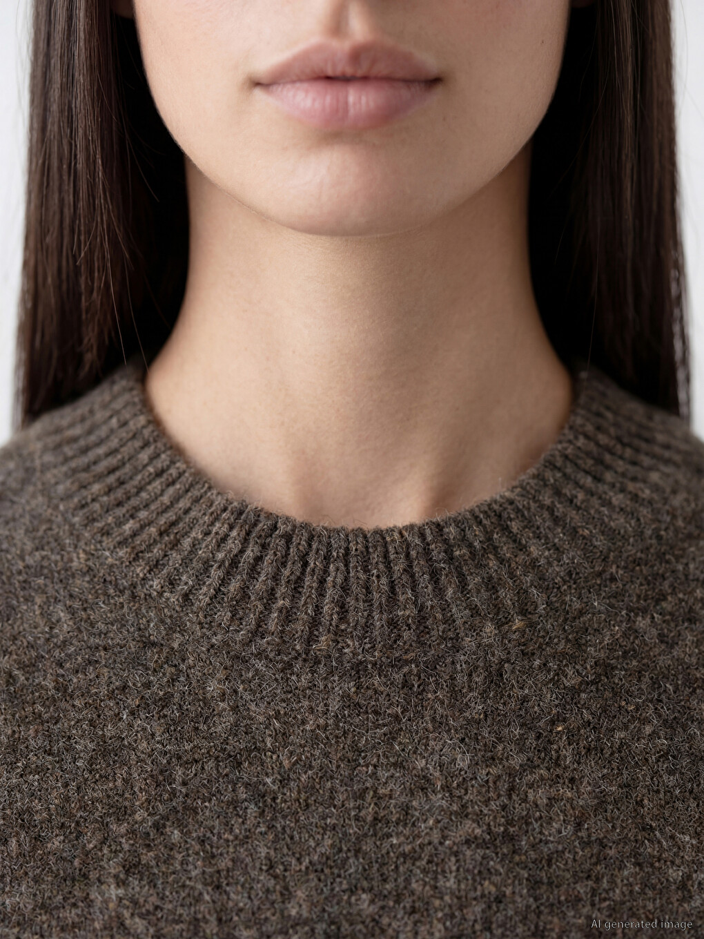 Crew Neck Oversize Women's Knitwear Sweater-2