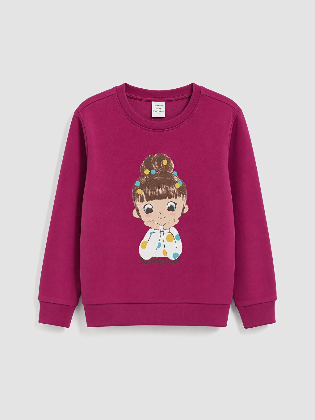 2 Pack Printed Girls' Thick Sweatshirt-1
