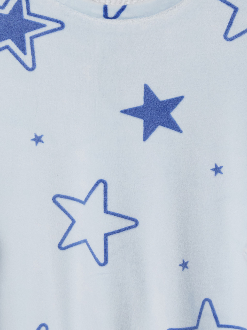 Mavi Baskılı Kız Çocuk Pijama Takımı-2