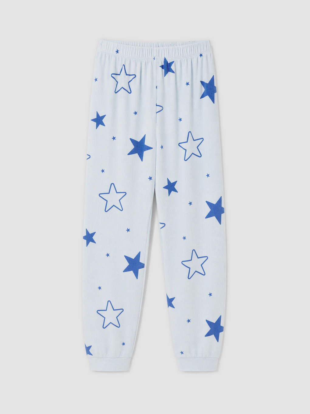 Mavi Baskılı Kız Çocuk Pijama Takımı-4