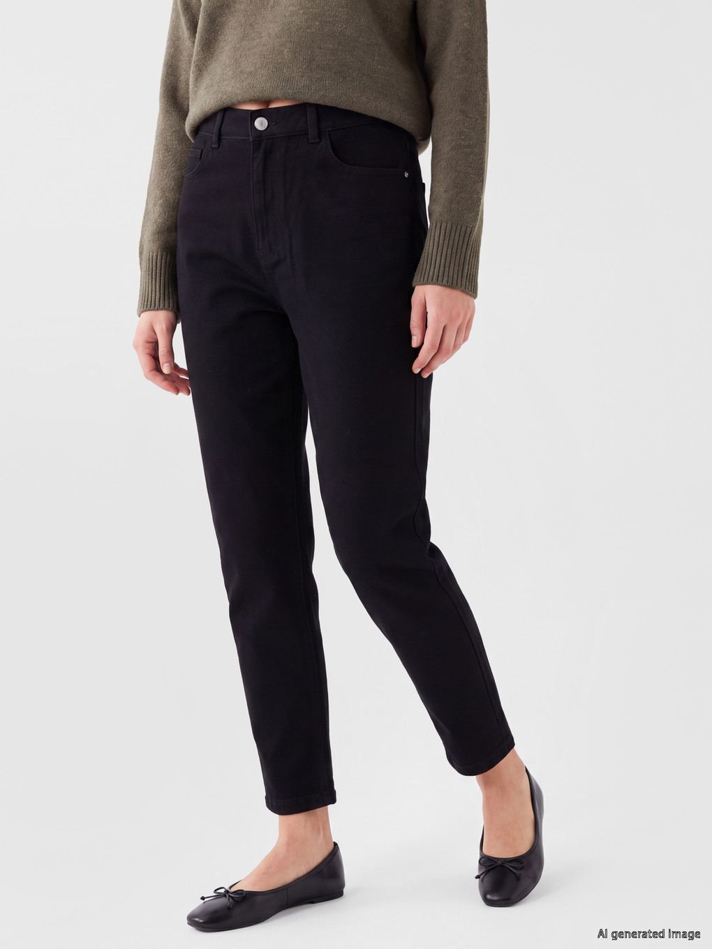 Woman Black Jeans-1