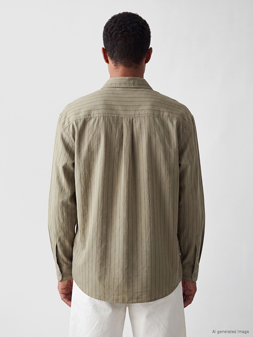 Regular Fit Striped Dobby Men's Shirt-3