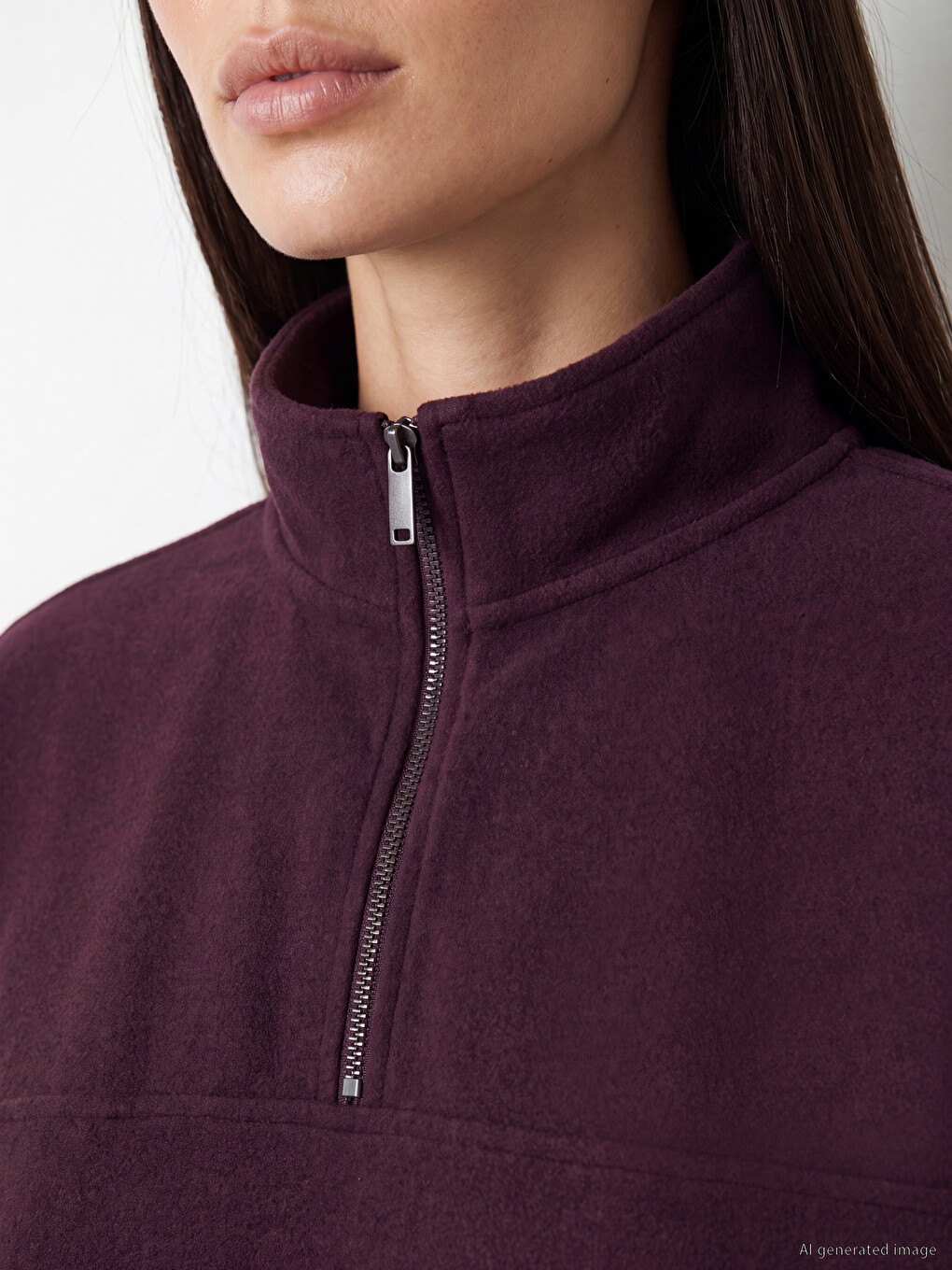 Half-zip Women's Sweatshirt-2