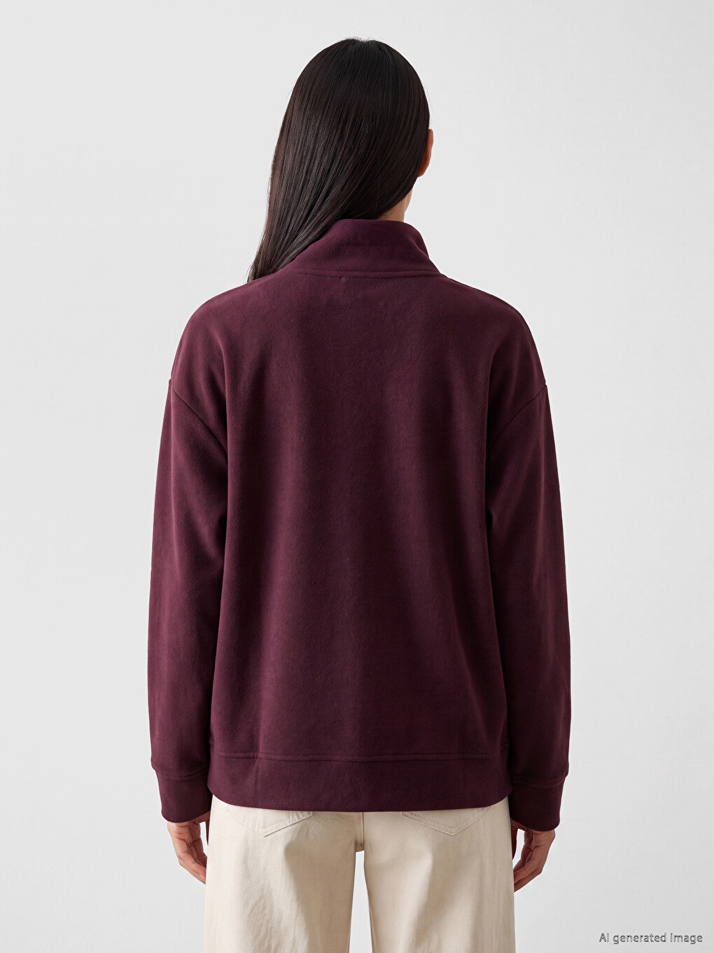 Half-zip Women's Sweatshirt-3