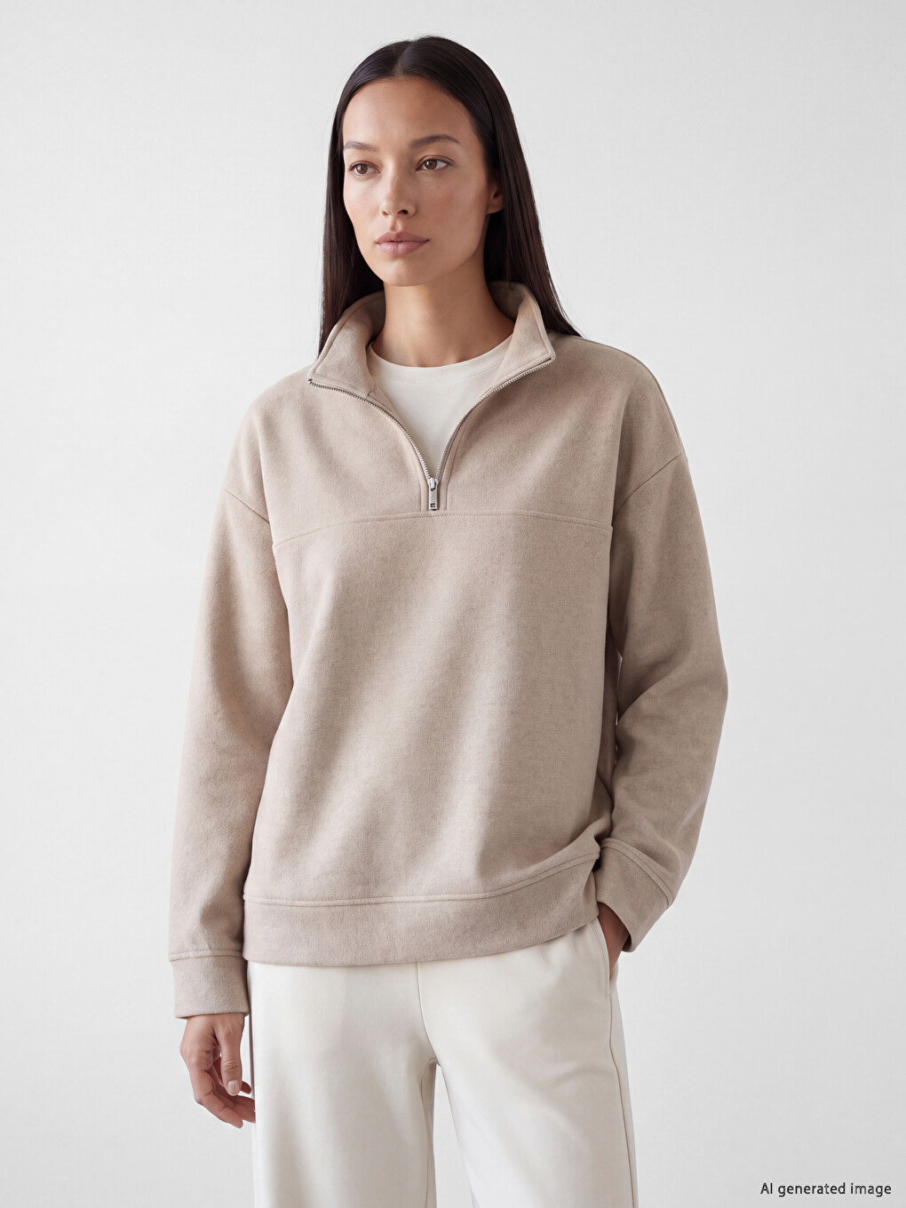 Half-zip Women's Sweatshirt
