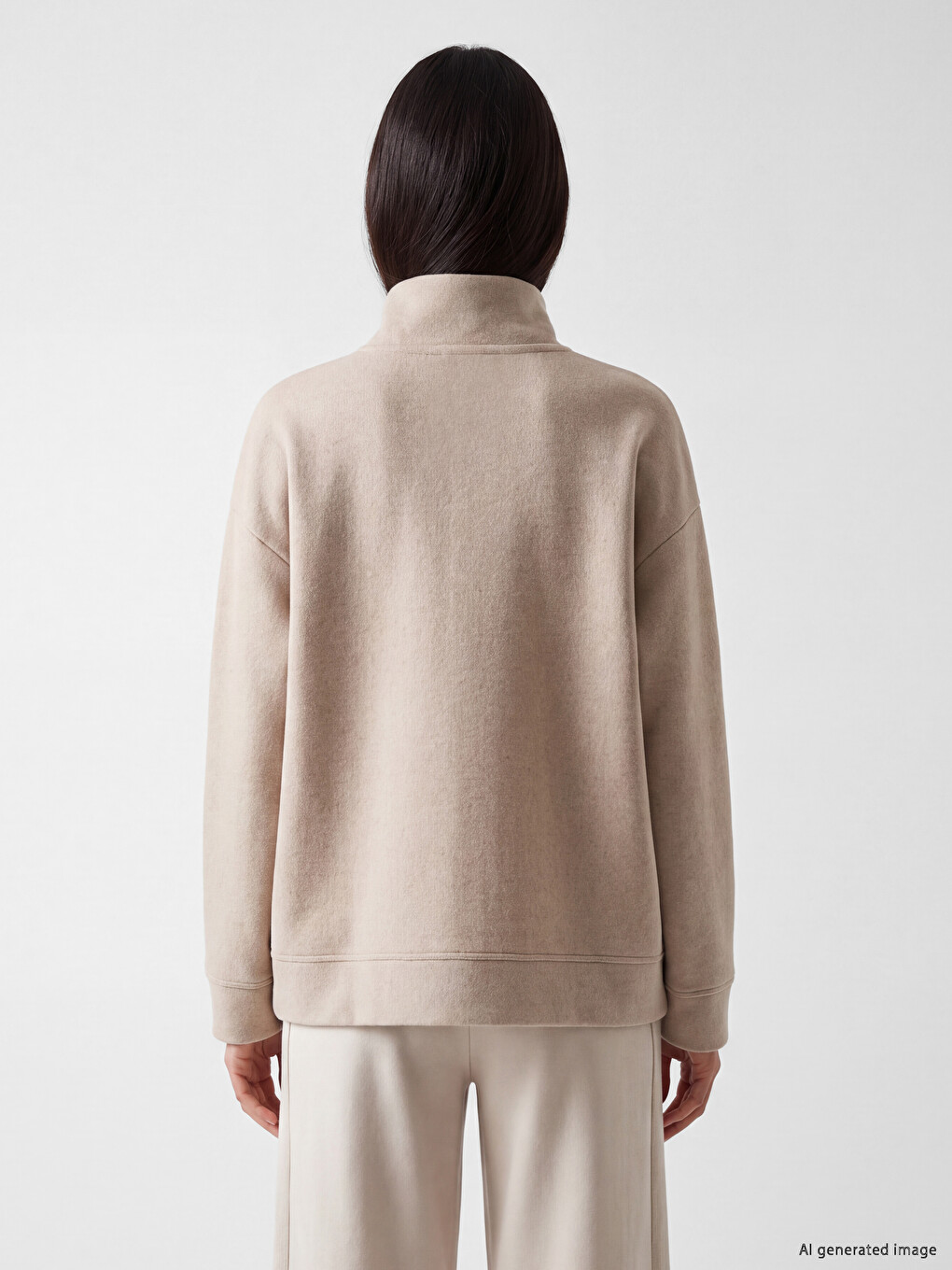 Half-zip Women's Sweatshirt-3