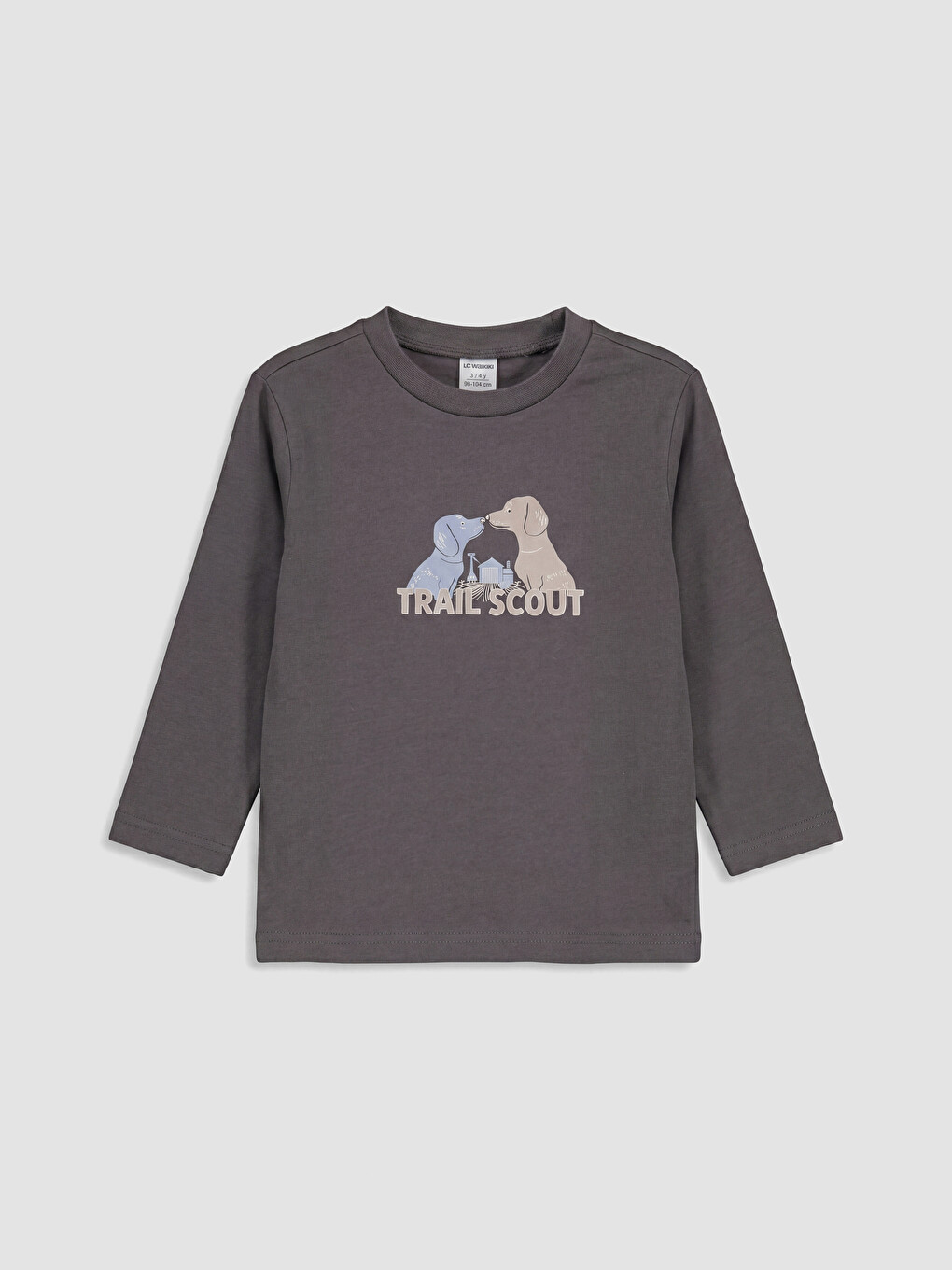 Tricou Imprimat Pentru Băieți Cu Guler Rotund