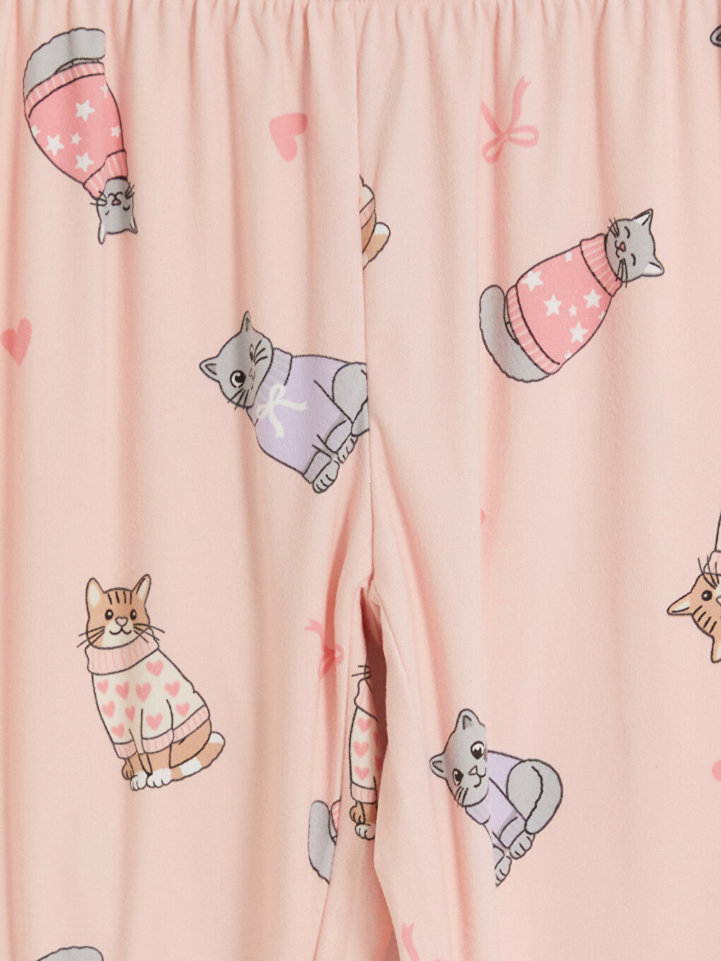 Pembe Desenli Kız Çocuk Pijama Takım-5