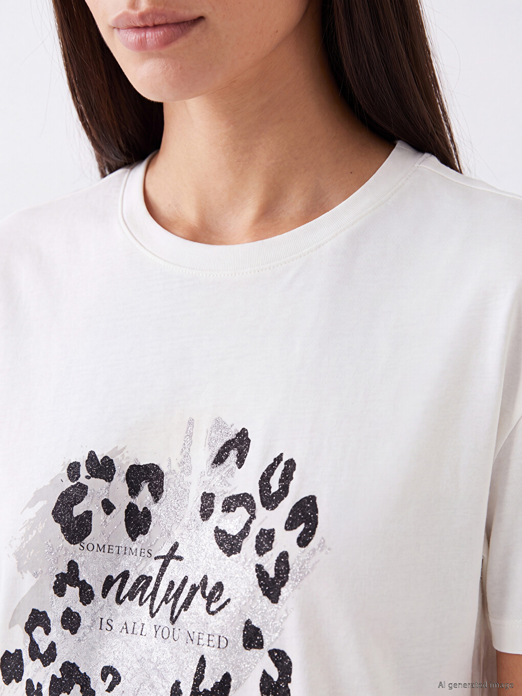 Woman White T-shirt-2