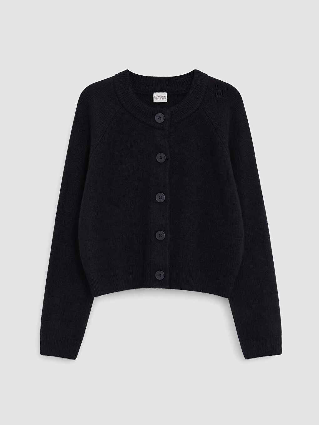 Crew Neck Girls' Knitwear Cardigan