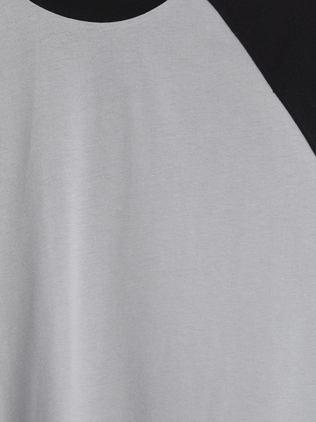 Gri Bisiklet Yaka Reglan Kol Erkek Sweatshirt-6