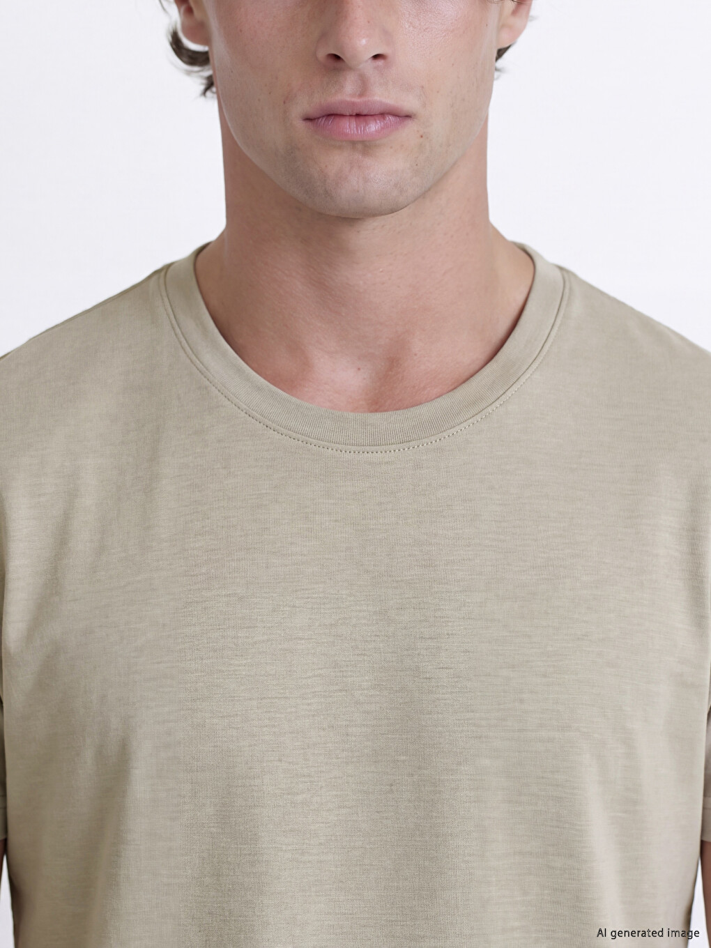 Man Beige T-shirt-2