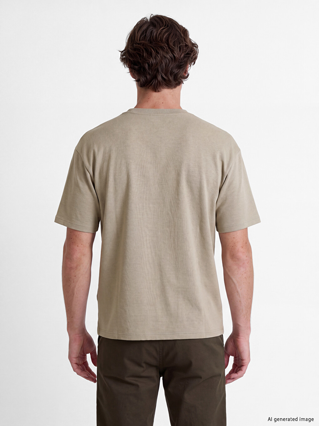 Man Beige T-shirt-3