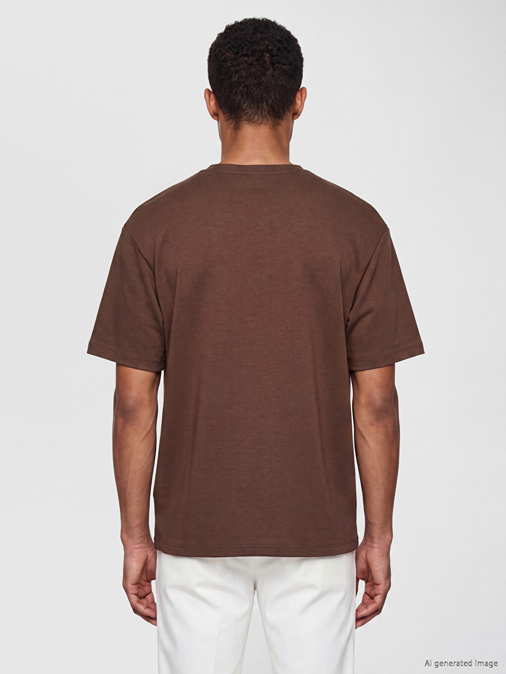 Tricou Din Țesătură Fluidă Cu Croială Relaxată /04-3
