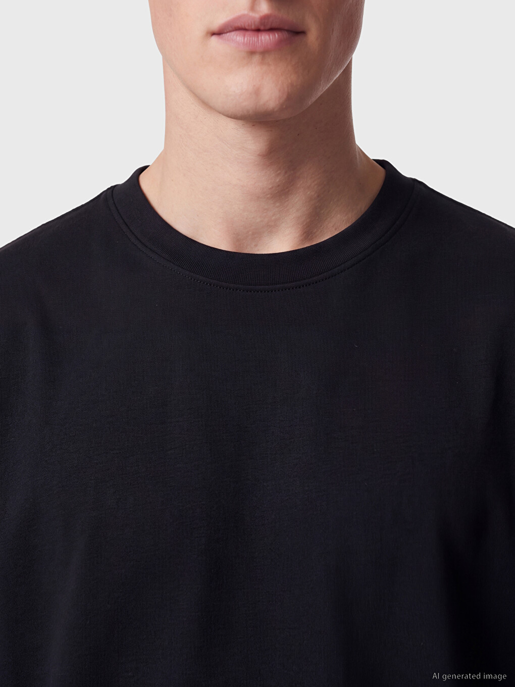 Loose Fit Fluid Fabric T-shirt /04-4