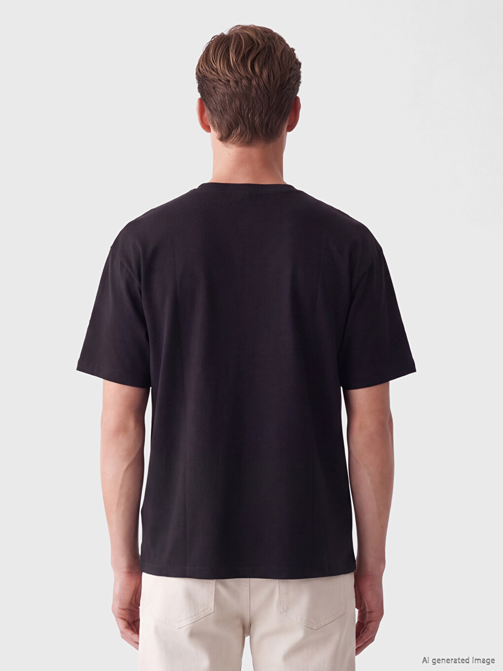 Loose Fit Fluid Fabric T-shirt /04-5