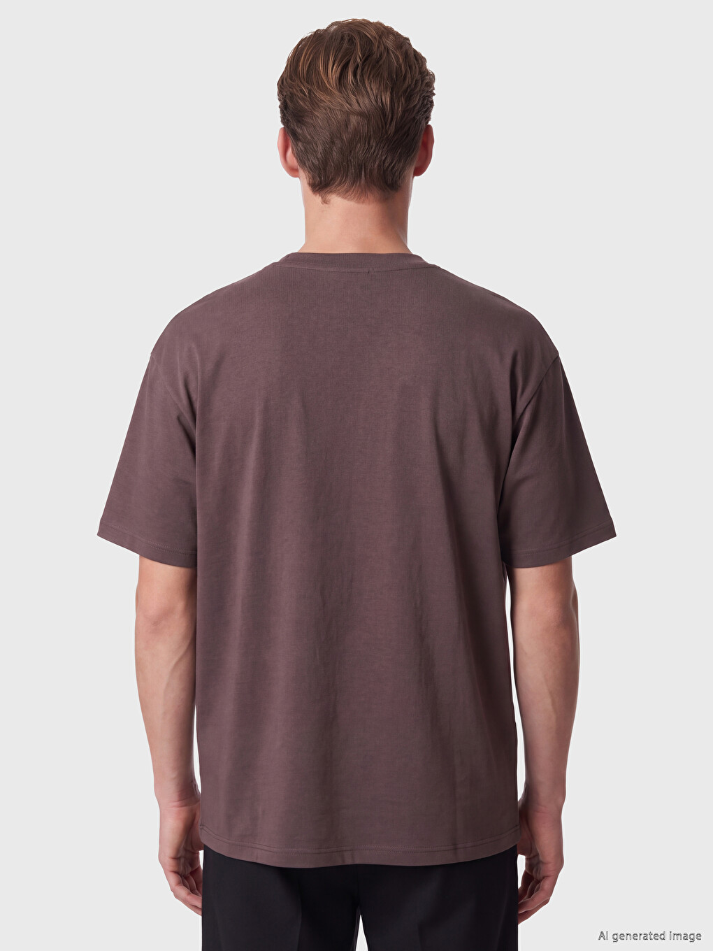 Loose Fit Fluid Fabric T-shirt /04-5