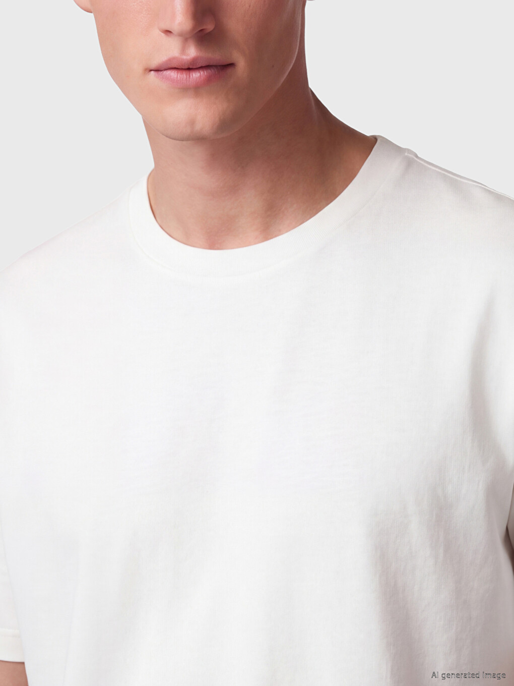 Loose Fit Fluid Fabric T-shirt /04-3