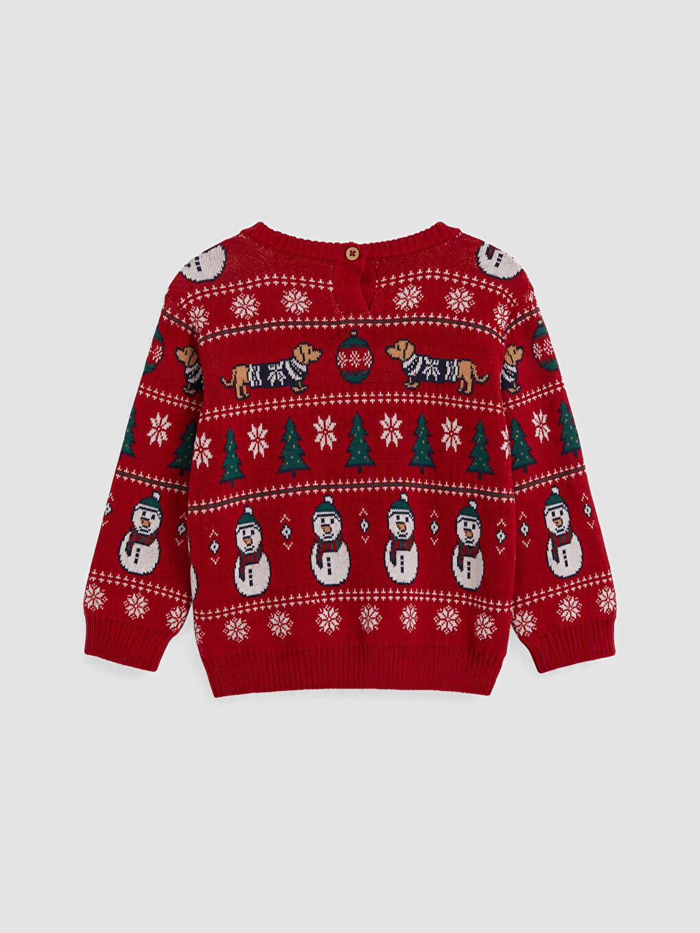 Kırmızı Yılbaşı Temalı Erkek Bebek Takım-3