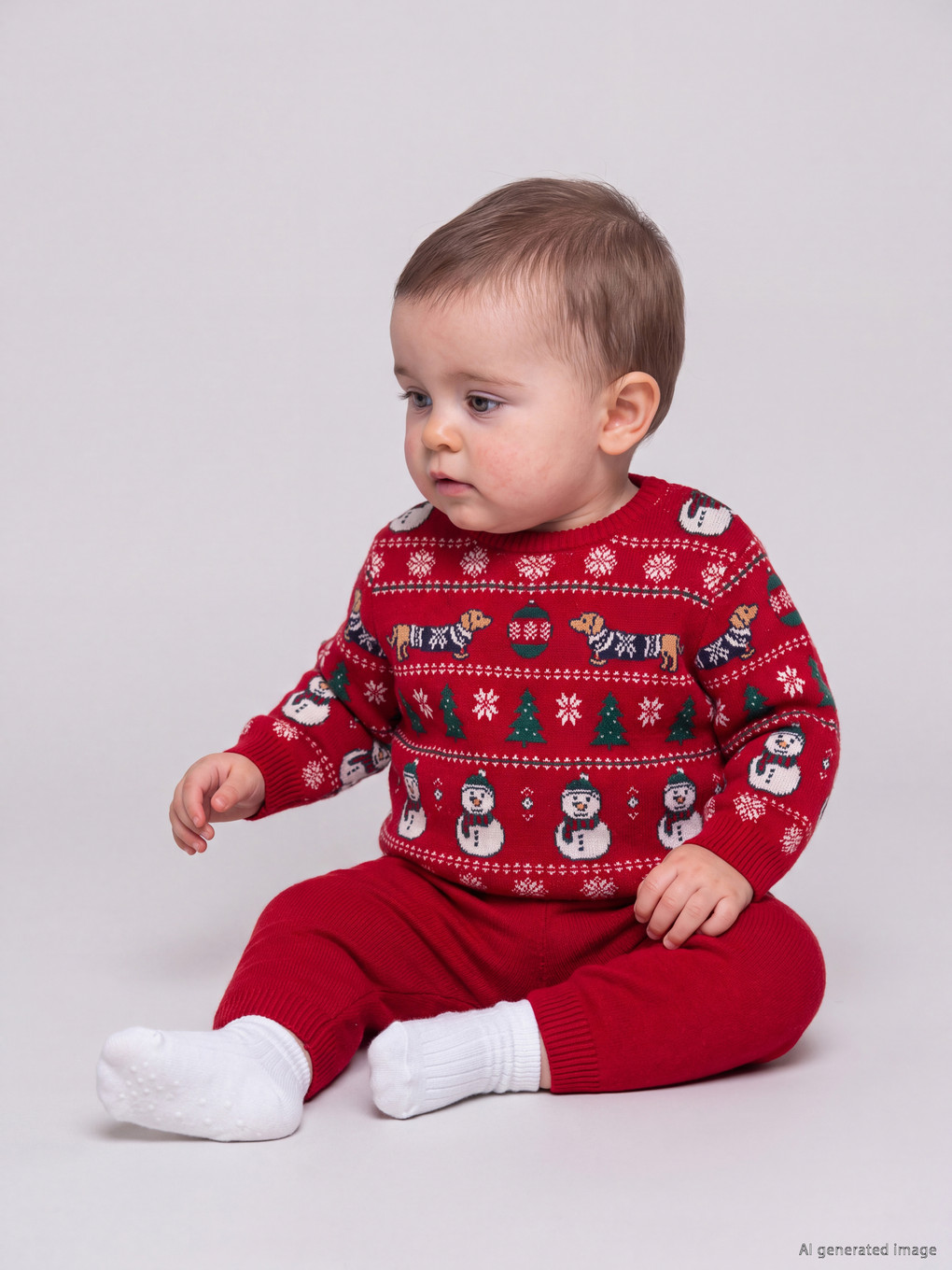 Baby Girl Red Set