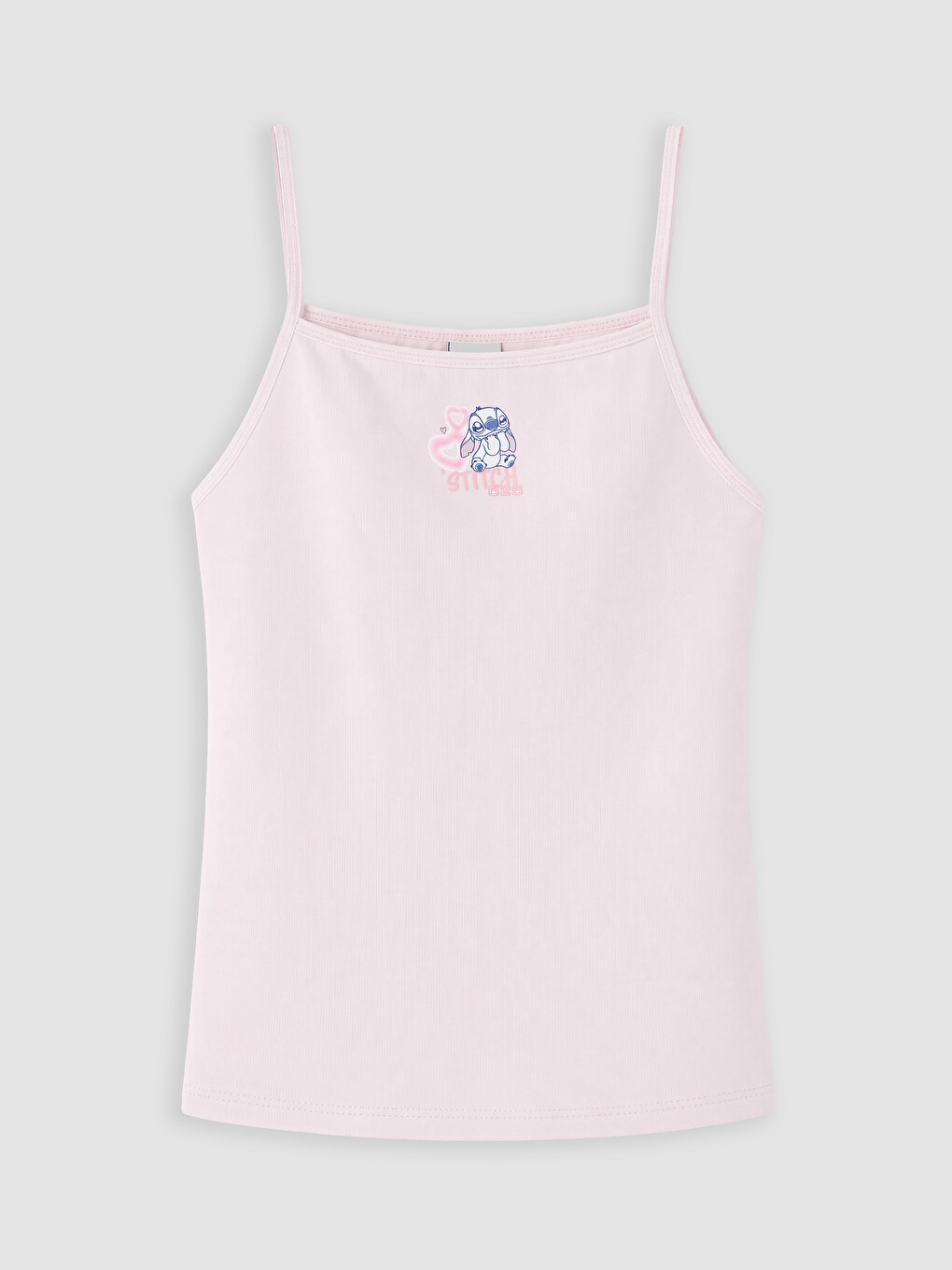 Lila Stitch Baskılı Kız Çocuk Atlet 2'li-3