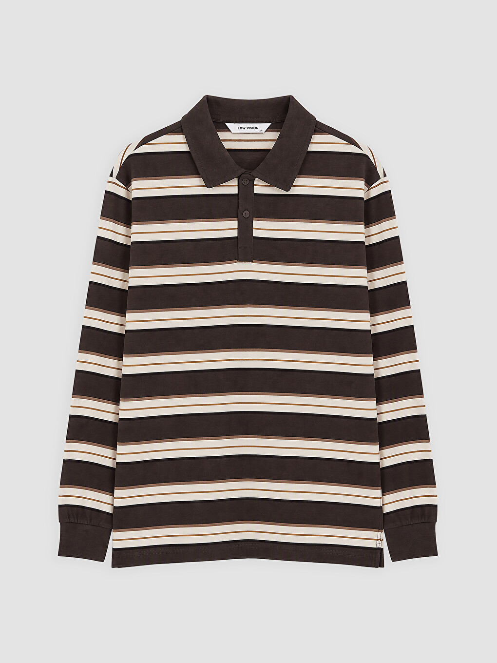 Mashkull Ngjyre Kafe Sweatshirt