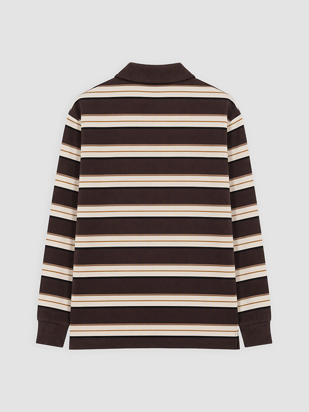 Mashkull Ngjyre Kafe Sweatshirt-1
