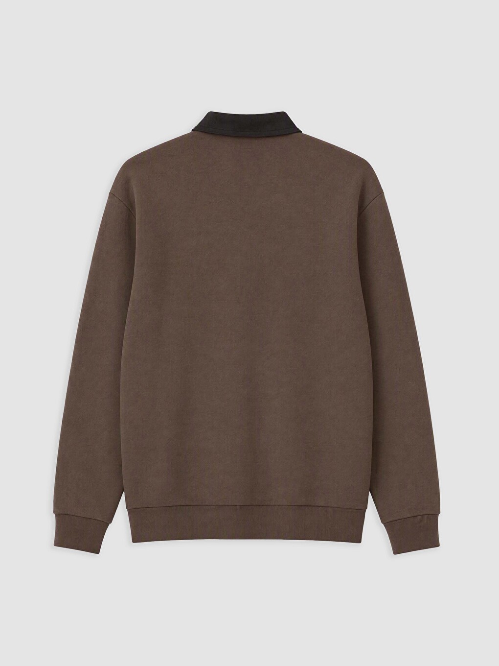Polo Collar Men's Sweatshirt-1