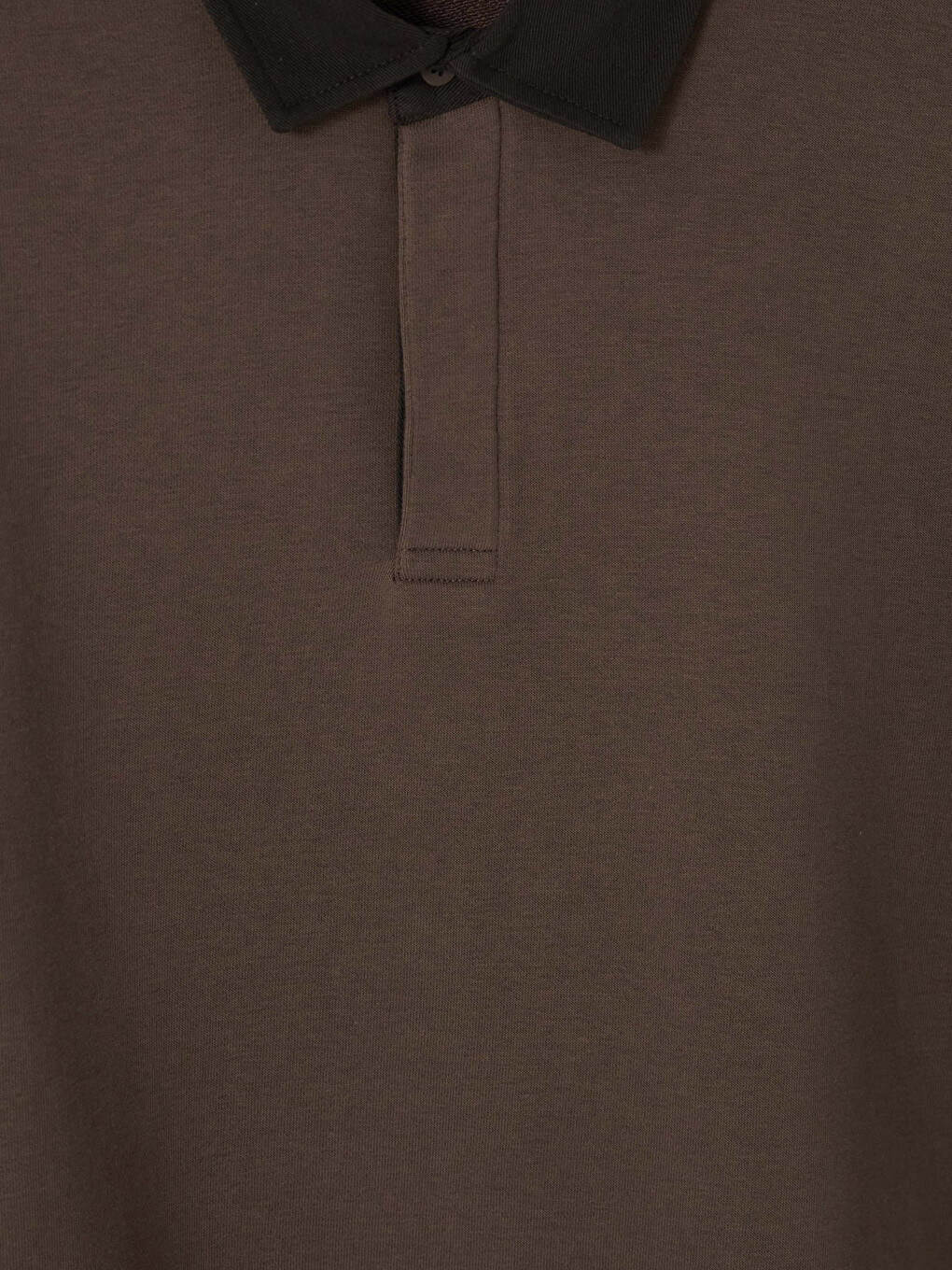 Polo Collar Men's Sweatshirt-2