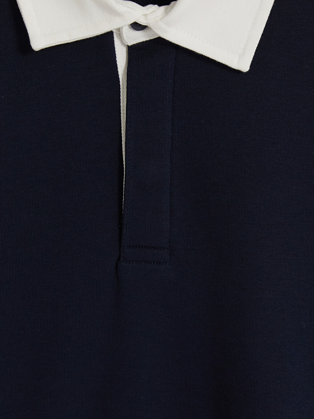 Polo Collar Men's Sweatshirt-1