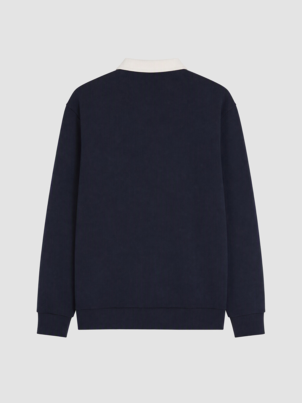 Polo Collar Men's Sweatshirt-2