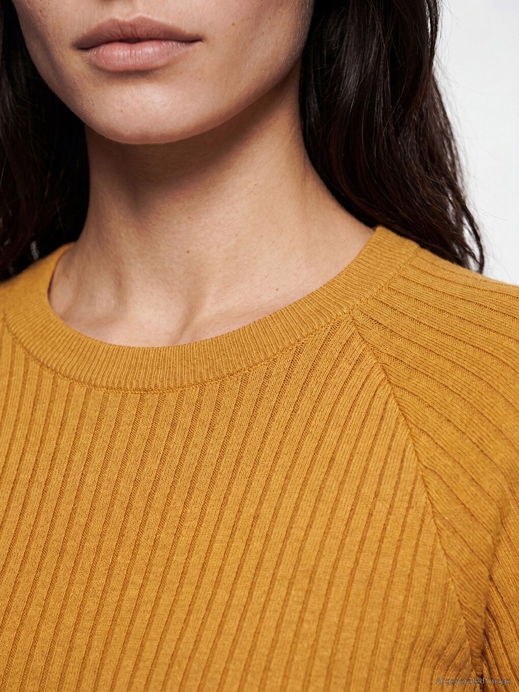 Crew Neck Textured Women's Knitwear Sweater-2