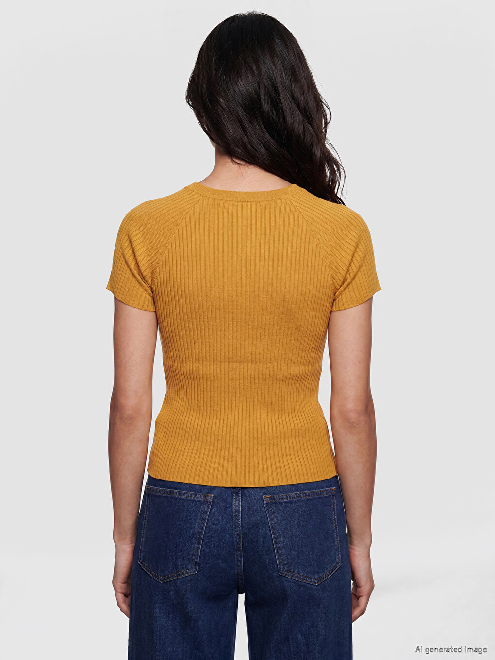 Crew Neck Textured Women's Knitwear Sweater-3