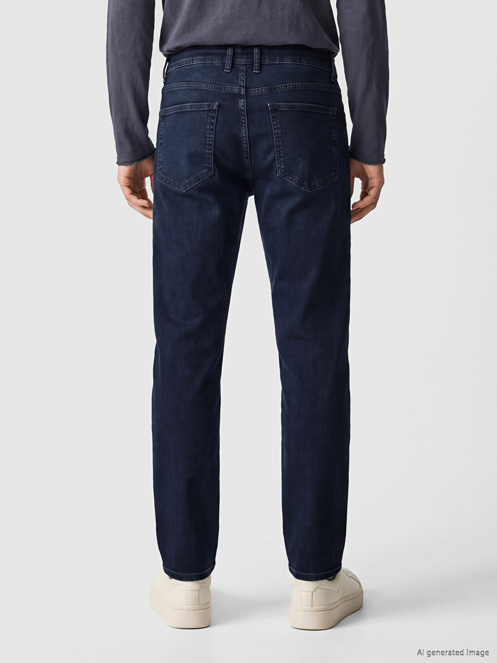 İndigo Regular Fit Esnek Kumaş Jean-2