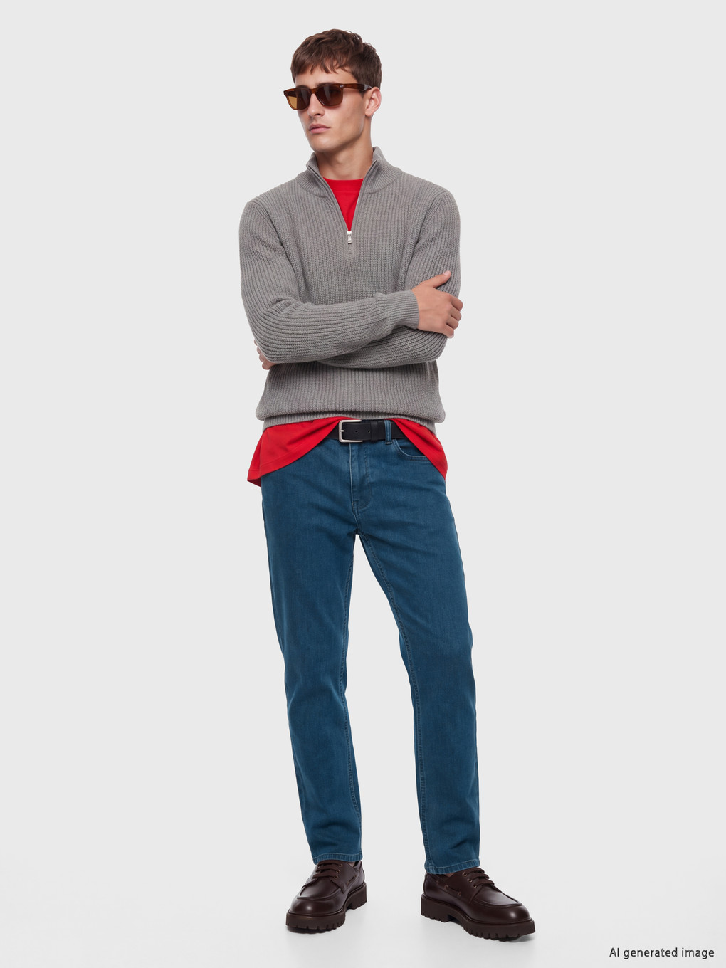 Yeşil 779 Regular Fit Şardonlu Jean