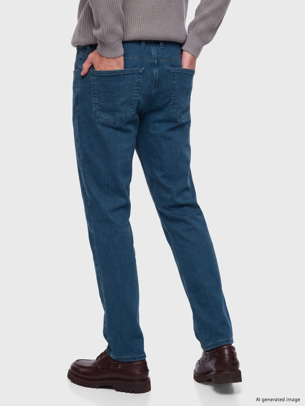 Yeşil 779 Regular Fit Şardonlu Jean-3